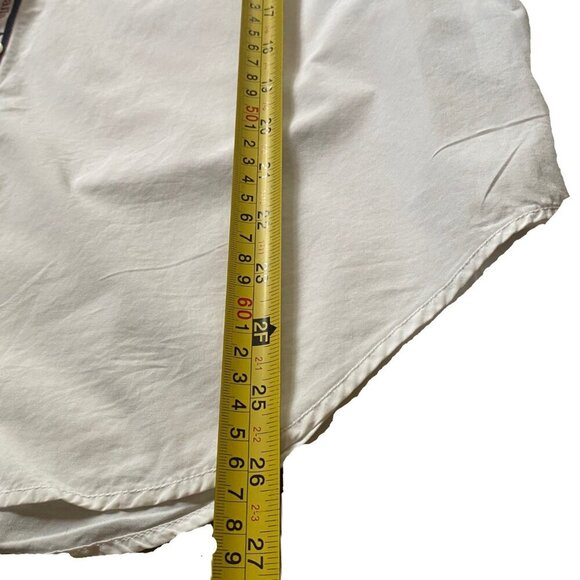 Vintage 90s 00s Y2K 100% cotton Tommy Jeans white button down casual shirt top - Picture 14 of 15